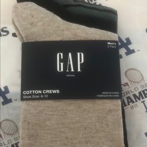 GAP Gray Casual Cotton Crew Socks
